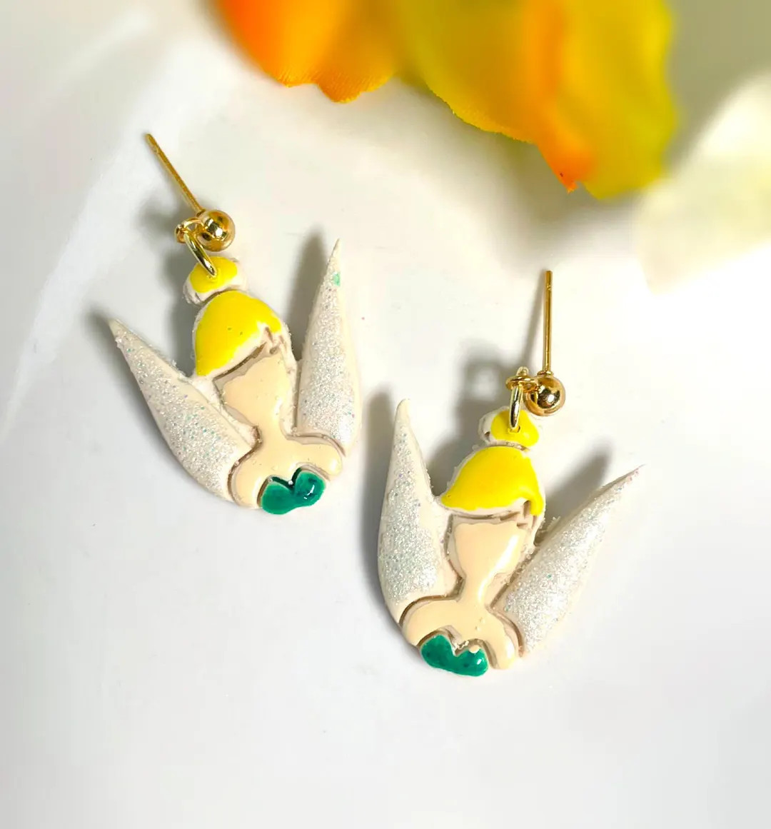 Fairy Dangle Earrings: Polymer Clay Hypoallergenic Drop Earrings | Etsy (US)