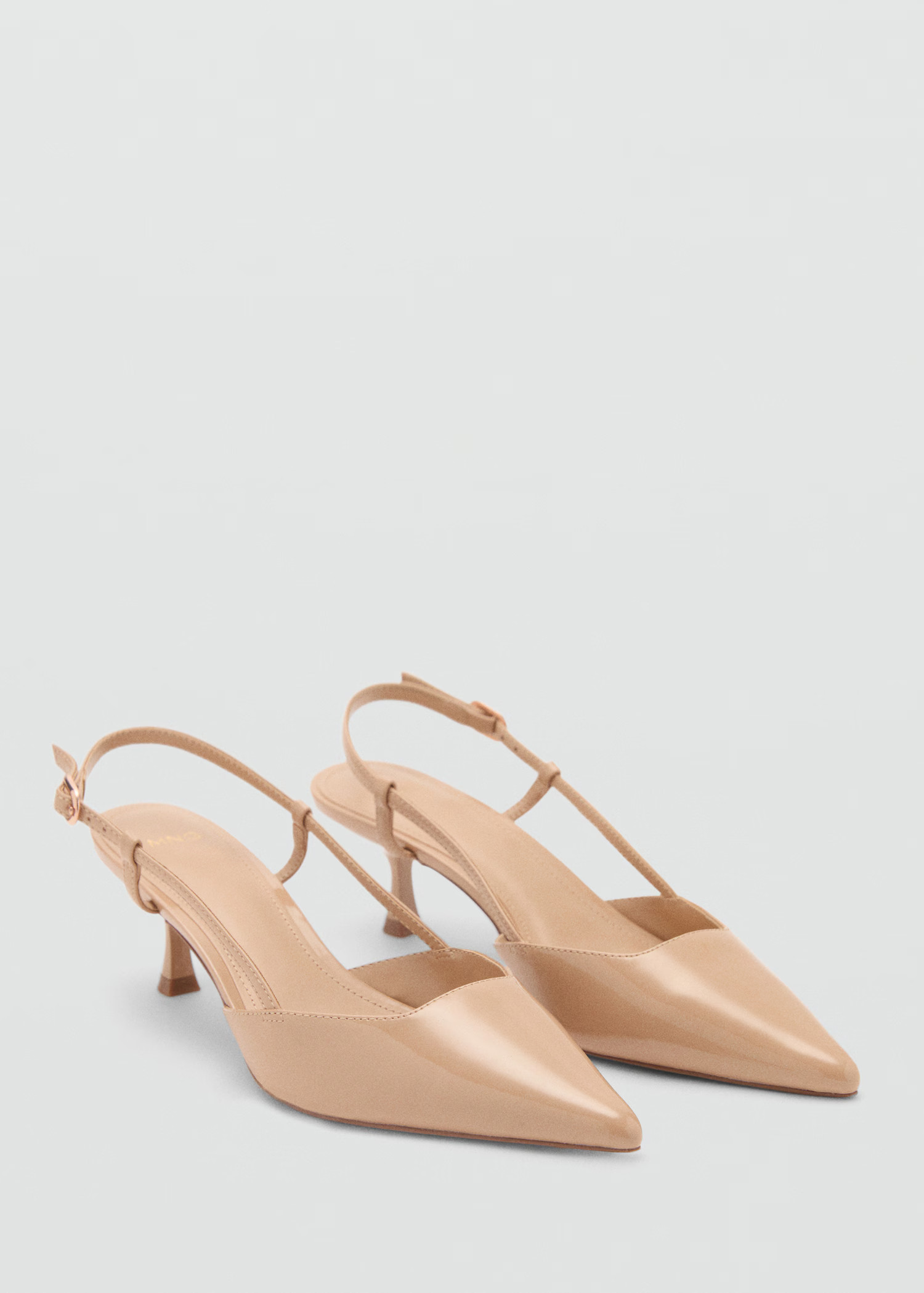Patent leather-effect heeled shoes - Women | MANGO United Kingdom | MANGO (UK)