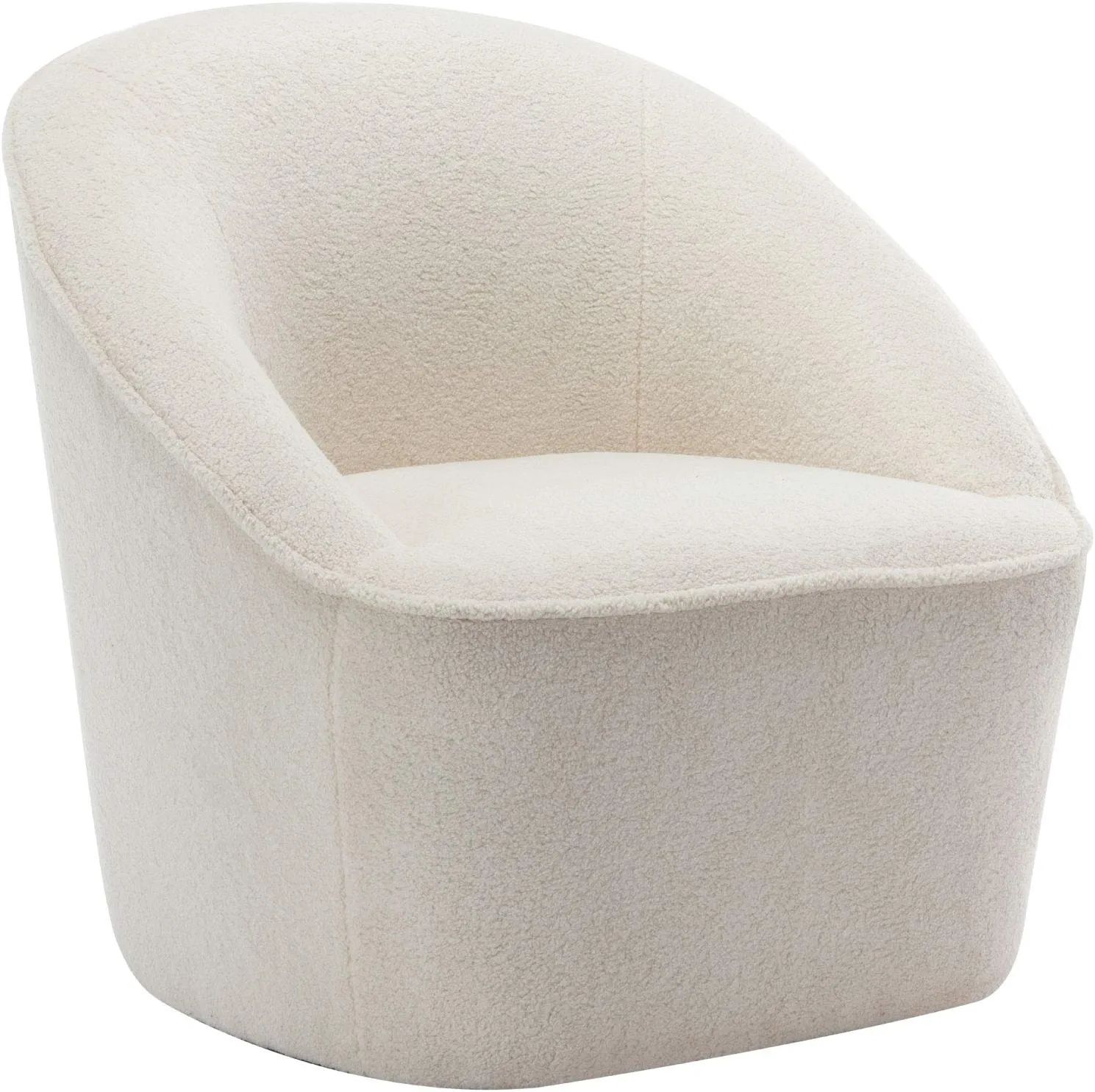 eLuxurySupply Barrel Swivel Chair - Traditional Barrel Upholstered Swivel Chair with Stain Resist... | Amazon (US)