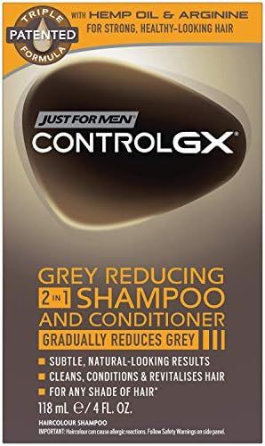 Just For Men Control GX Grey Reducing 2 in 1 Shampoo and Conditioner, Gradually Colors Hair, 4 Ou... | Amazon (US)