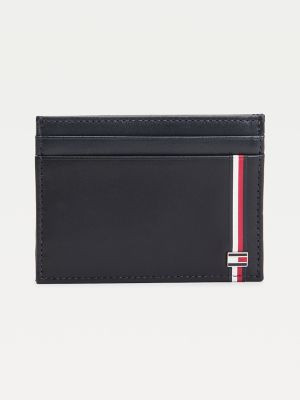 Tommy Hilfiger Men's Leather Credit Card Holder Desert Sky - | Tommy Hilfiger (US)