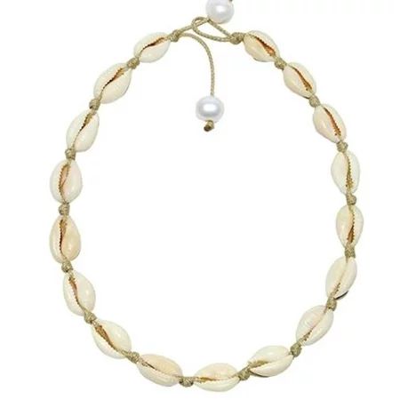 AkoaDa Shell Necklace Choker for Women, Seashell Necklace Handmade Natural Shell Choker Hawaiian Bea | Walmart (US)
