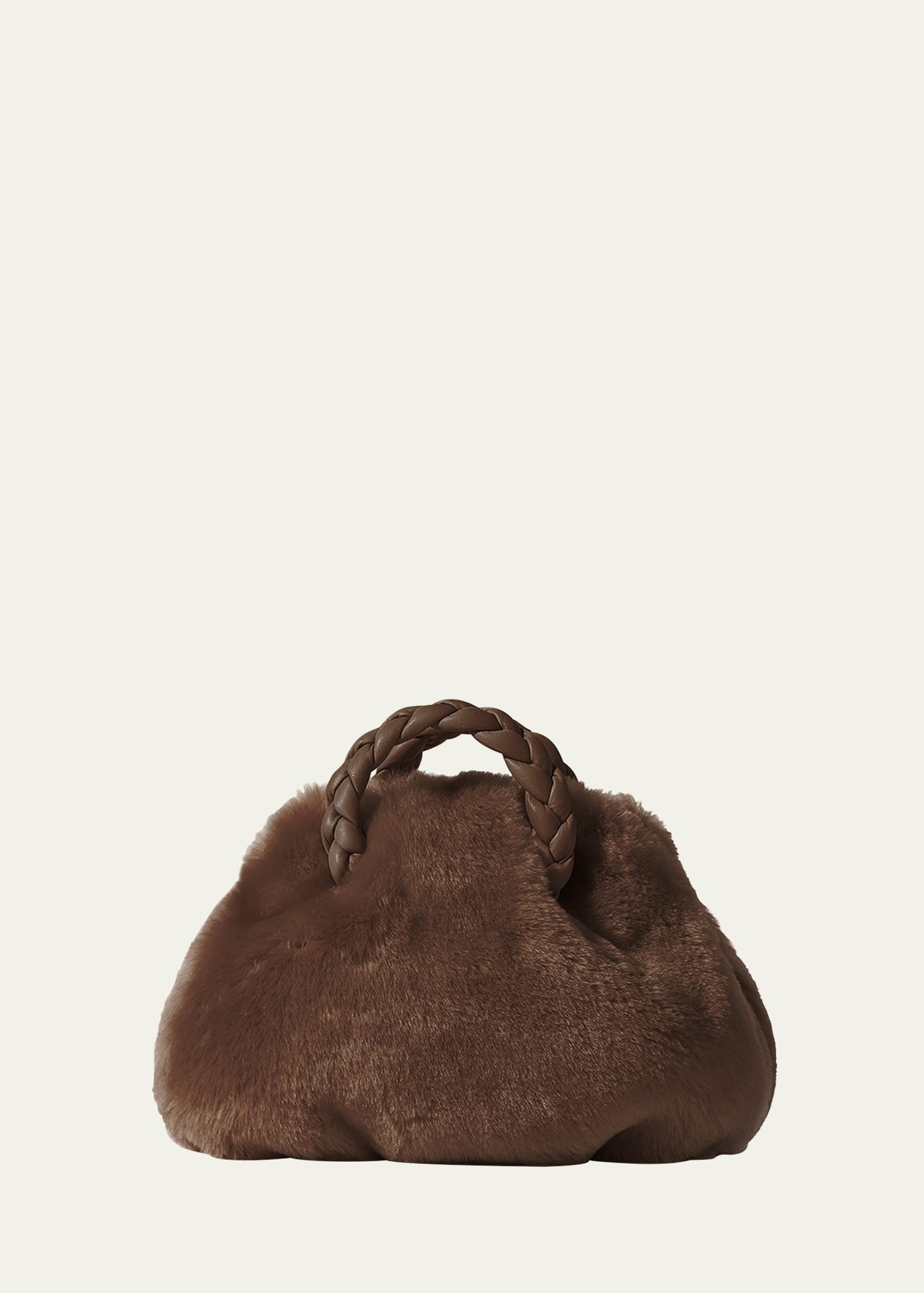 HEREU Bombon Shearling Top-Handle Bag | Bergdorf Goodman