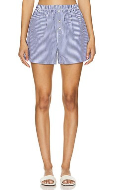 DONNI. The Pop Boxer in Navy Stripe from Revolve.com | Revolve Clothing (Global)