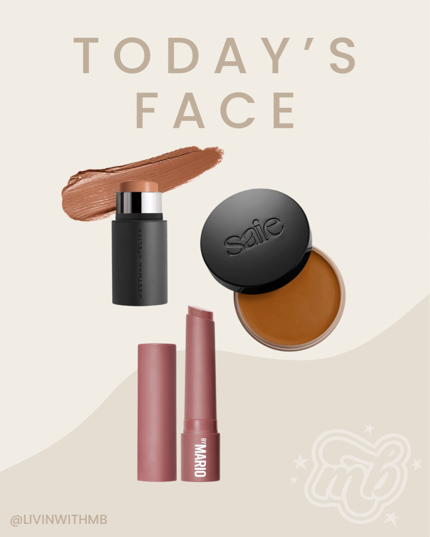 WA contour stick: Biscuit
Saie sun melt: Medium
Mario lip: Mauve glow

#LTKbeauty #LTKstyletip #LTKFind