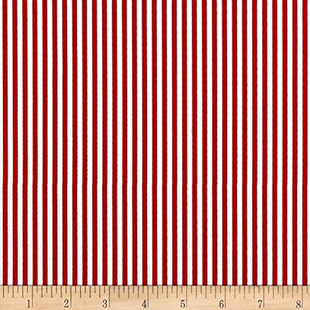Riley Blake Stripe 1/8 Inch Color Red, Fabric by the Yard | Amazon (US)