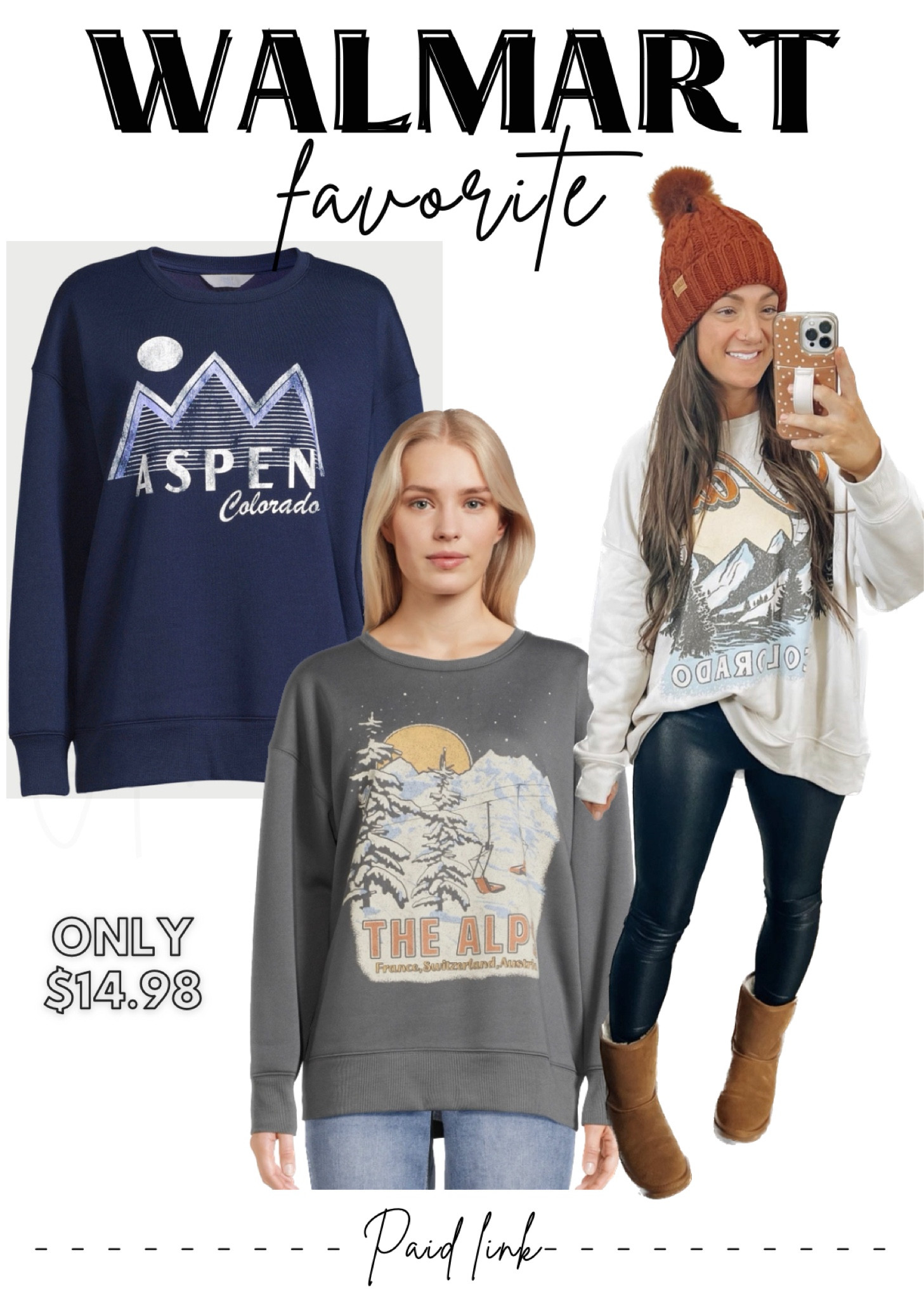 Walmart brought back 4 new graphics from one of our favorites from last year! I sized up to the large for an oversized fit 👍 under $15!! 

#LTKstyletip #LTKSeasonal #LTKfindsunder50