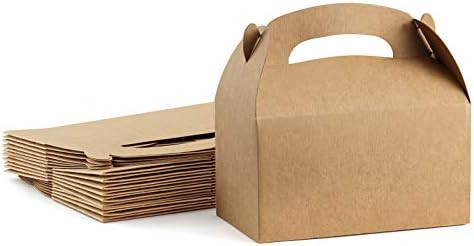 ValBox Treat Boxes 30 Pack Brown Kraft Paper Gable Gift Boxes - Goodies Favor Box for Kids' Birth... | Amazon (US)