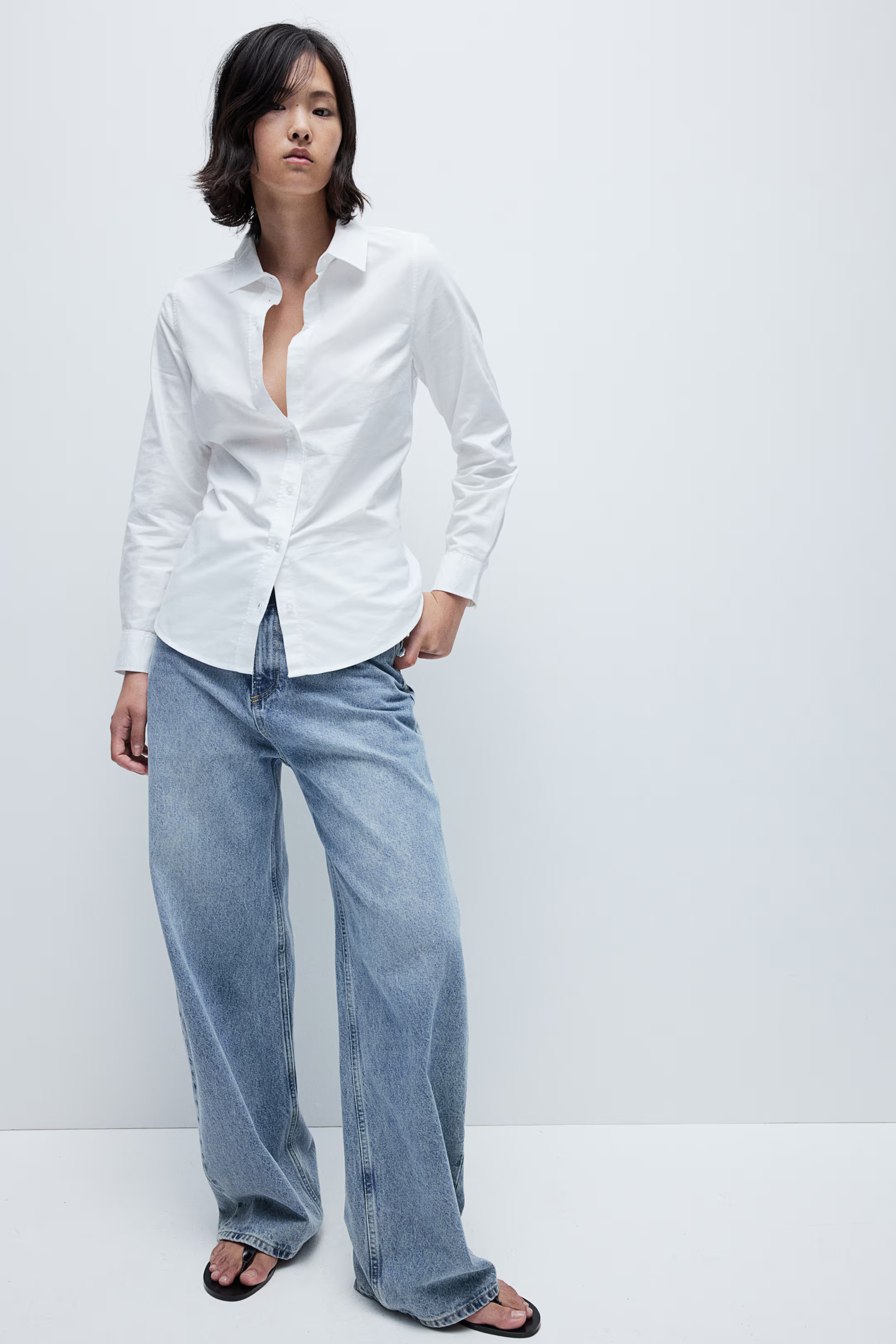 Fitted Oxford Shirt | H&M (US + CA)