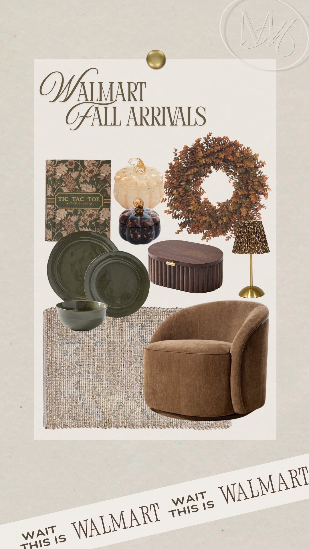 New fall arrivals at Walmart. Walmart home decor. Walmart fall home decor