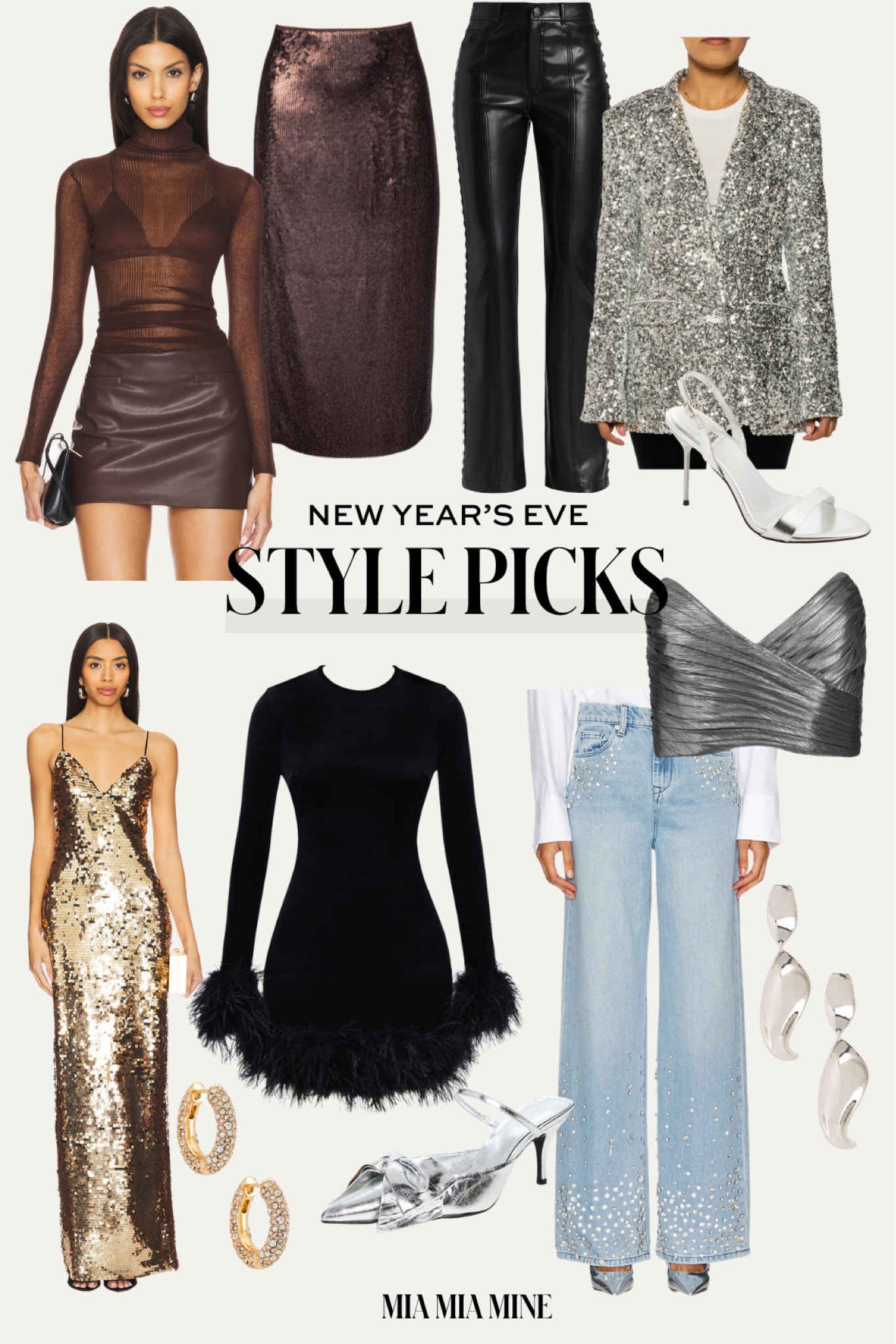 New Year’s Eve outfit ideas
Holiday outfits 
Feather trim dress, sequin dress, sheer top and embellished jeans 

#LTKHoliday #LTKStyleTip #LTKSeasonal