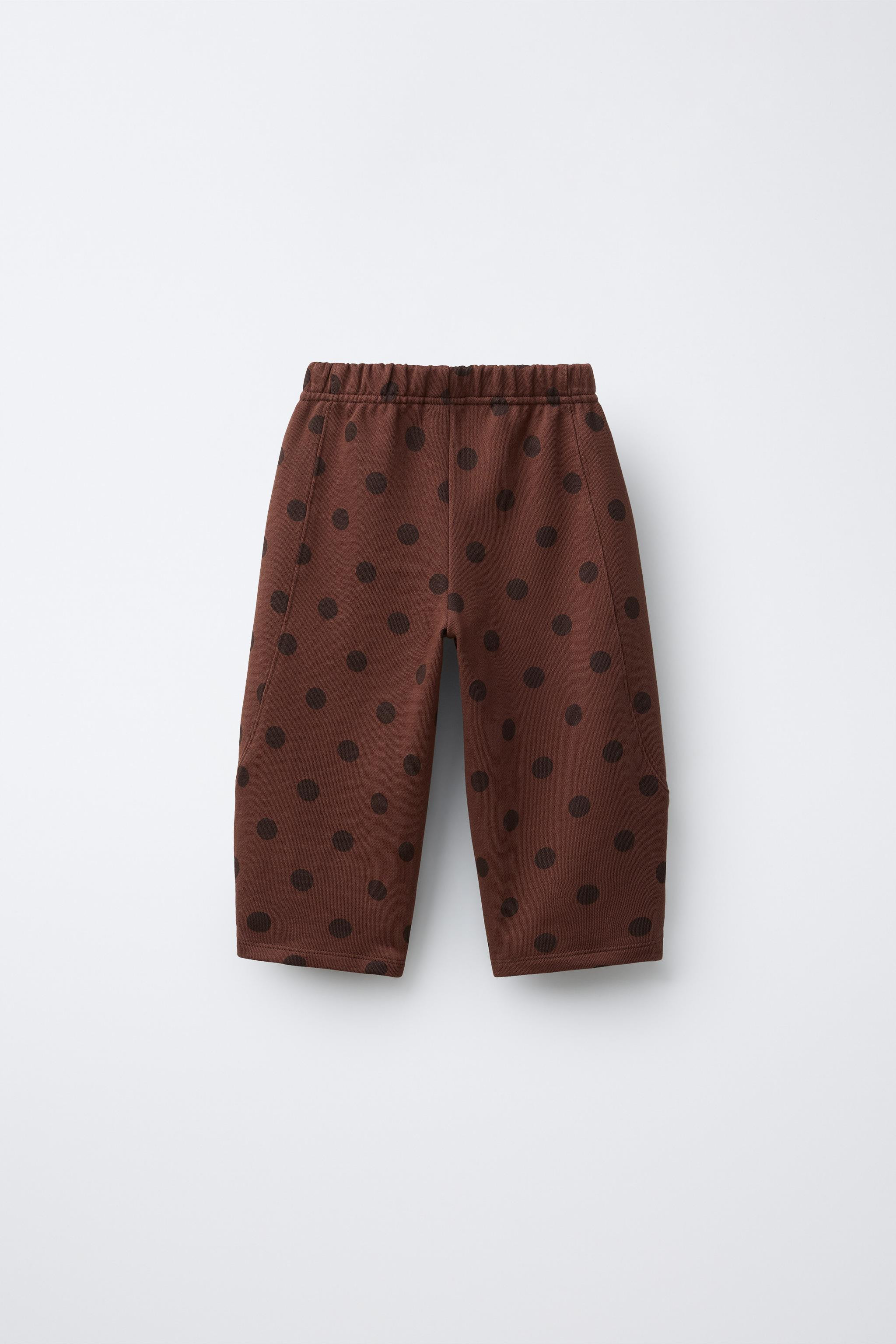 PANTALON EN MOLLETON BLOOMER \u00c0 POIS | Zara FR