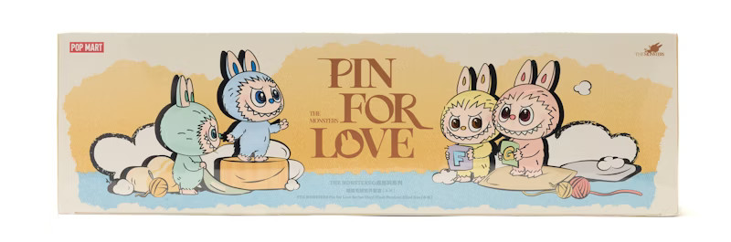 Pop Mart Labubu The Monsters Pin for Love Series Vinyl Plush Pendant (AM) Unsealed Case (14 Blind Box) | StockX