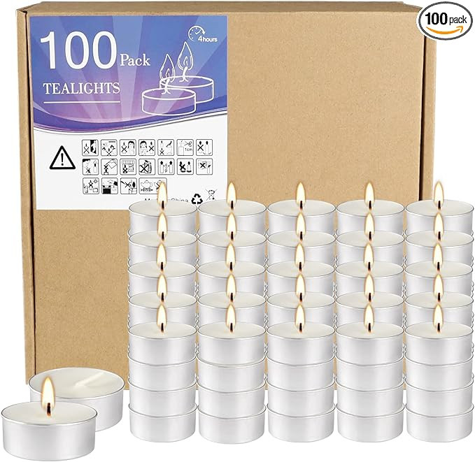 Votive Tealight Mini Unscented Candles,in Bulk,Long Lasting&Dripless Paraffin Tea Candles for Wed... | Amazon (US)