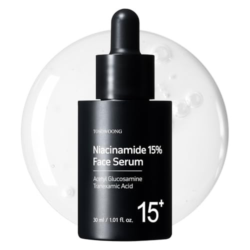 TOSOWOONG Niacinamide 15% Face Serum, 150,100ppm Niacinamide, Tranexamic acid, Dark Spot Corrector, Glass Skin, Radiant Complexion, Pore Minimizer, Even Skin Tone, Korean Skin Care, 30ml, 1.01 fl.oz. | Amazon (US)