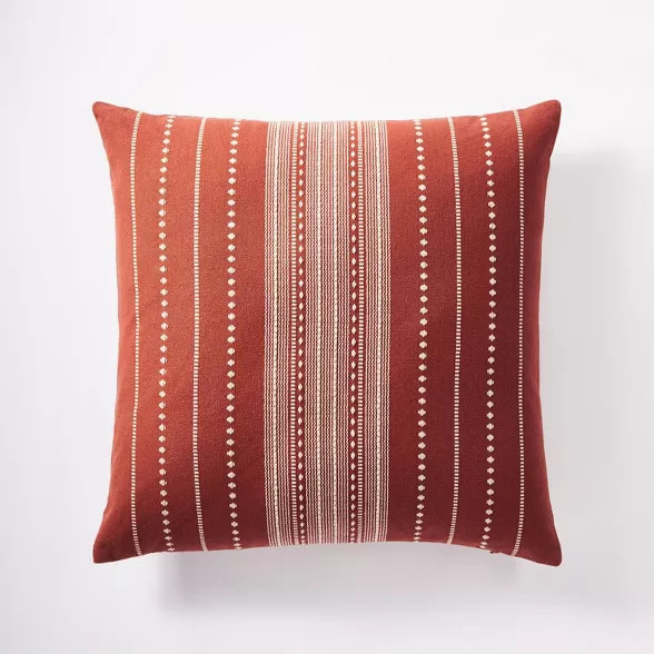 24"x24" Oversized Square Woven Textured Pillow - Threshold™ designed with Studio McGee | Target