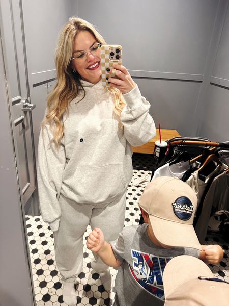 25% HOLLISTER SALE 🚨🚨 snag this cozy set it FEELS LIKE BUTTER. Wearing size large top and XL bottom 5’3 12/14 44” hip

Skims dupe essentials dupe sweatsuit set lounge set matching set fall outfit holiday gift ideas mall finds must have fall outfit ideas 2023 

#LTKGiftGuide #LTKHolidaySale #LTKmidsize