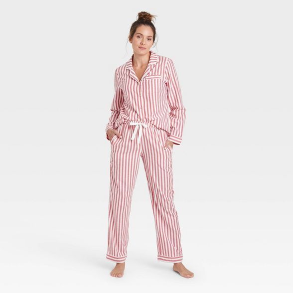 Women's Perfectly Cozy Plaid Flannel Pajama Set - Stars Above™ White | Target