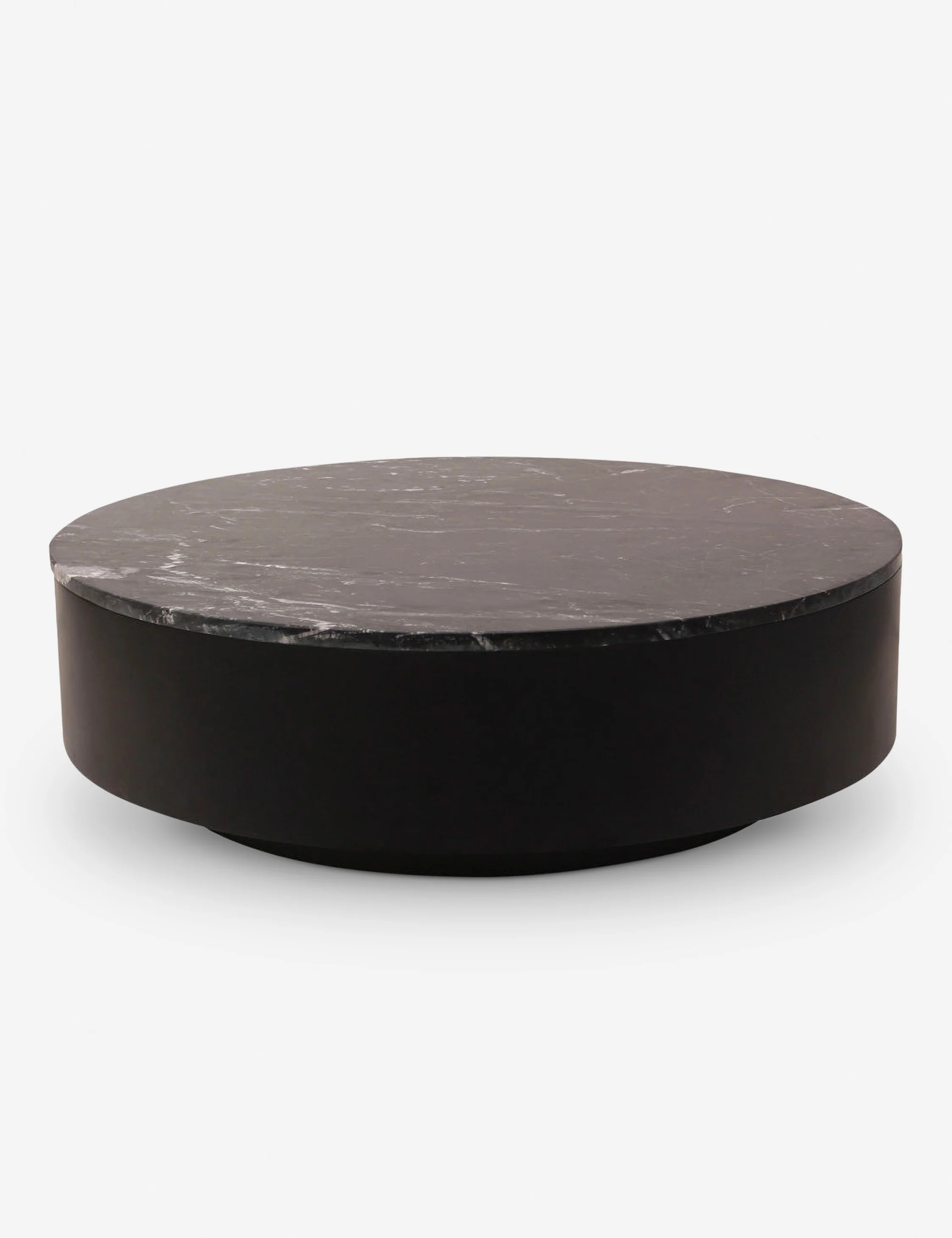 Duke Round Coffee Table, Black | Lulu and Georgia 