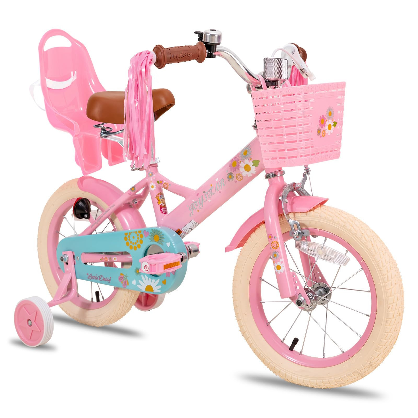 JOYSTAR Little Daisy Kids Bike for Girls Boys Ages 2-7 Years, 12 14 16 Inch Girls Bikes with Doll... | Amazon (US)