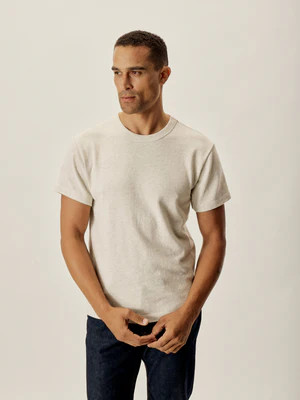 Heather Oat Field-Spec Cotton Heavy Tee - Buck Mason- Modern American Classics | Buck Mason