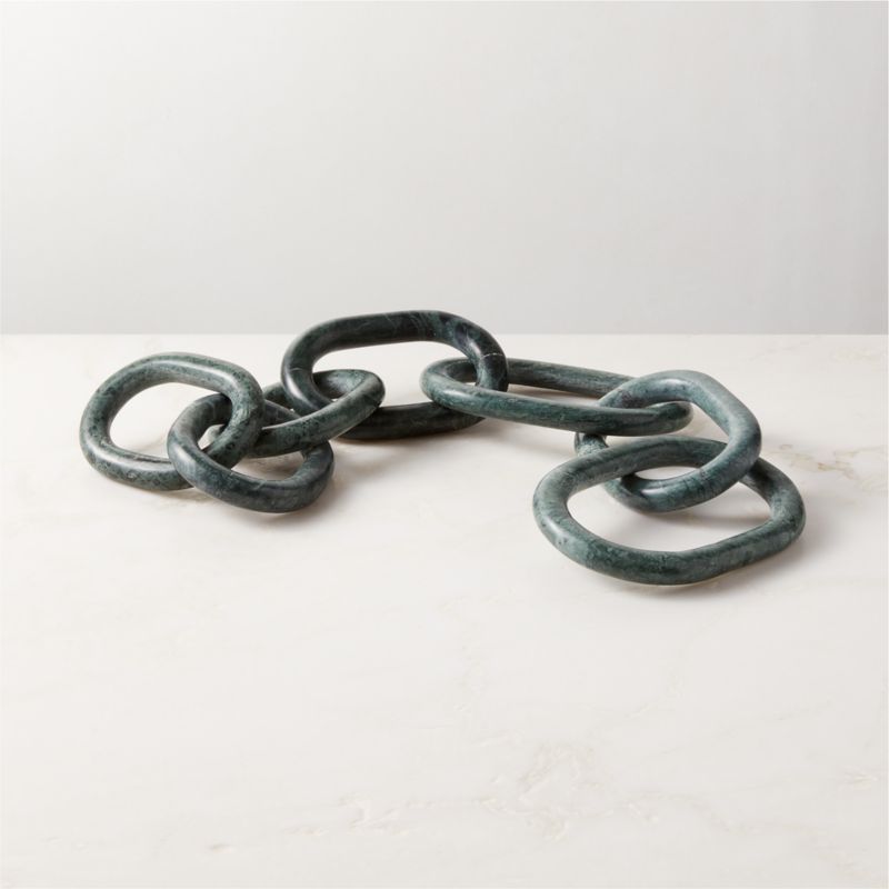 Links Green Marble Decorative Chain | CB2 | CB2