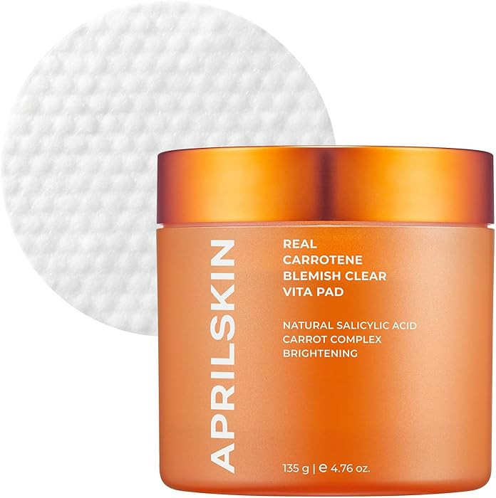 APRILSKIN Carrotene Clarifying Pads | Vegan, Oily, sensitive, acne-prone skin | Cruelty-Free, exf... | Amazon (US)