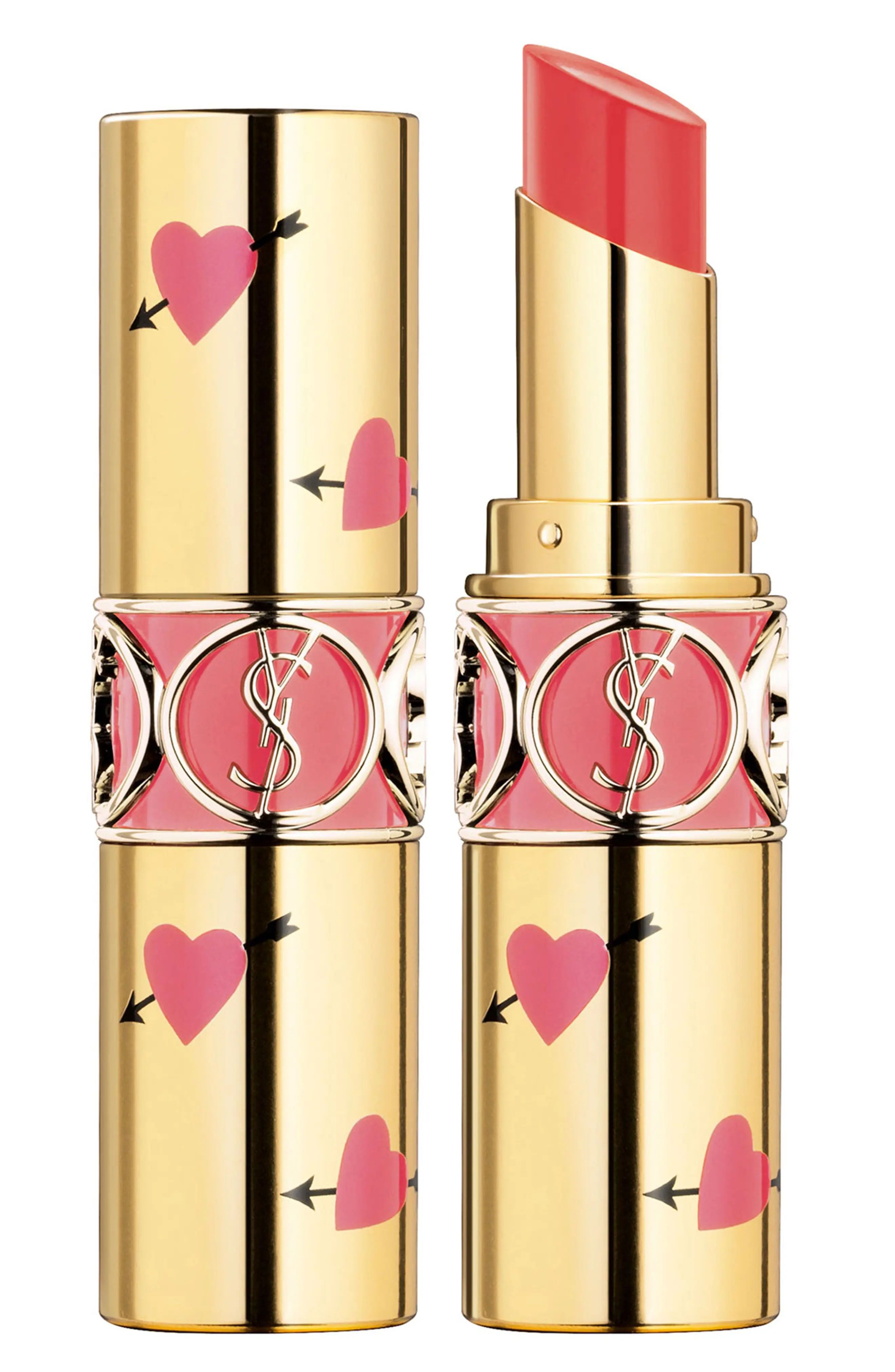 Yves Saint Laurent Heart and Arrow Rouge Volupte Shine Collector Oil-in-Stick Lipstick (Limited Edit | Nordstrom