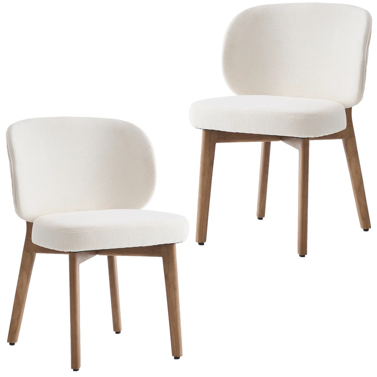 20.1" Extra Wide Upholstered Dining Chair, Side Chair with High Wingback, Armless Vanity Chair Wi... | Wayfair North America