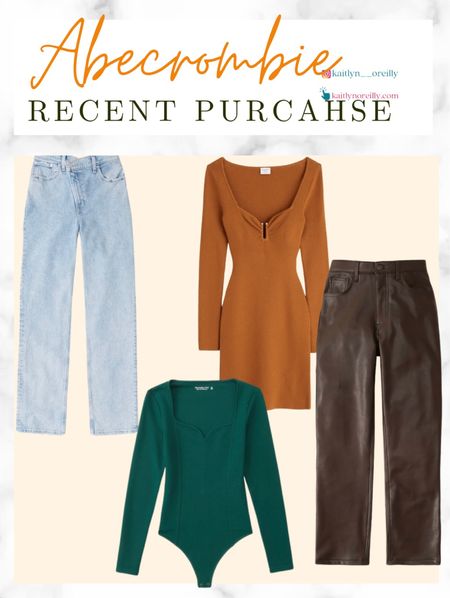 My recent Abercrombie purchase for cute fall outfits ! loving the fall dress , leather pants , bodysuit and jeans! 

fall fashion , fall trends , fall outfits , fall outfit , fall dress , mini dress , dress , sweetheart , bodysuit , sale , leather pants #LTKstyletip #LTKSeasonal #LTKSale #LTKunder100 #LTKU #LTKsalealert 

 #LTKSale #liketkit #LTKSeasonal  #LTKcompetition #competition #affordablefashion #giftguide #womensgiftguide #giftspo #blackfriday #LTKsales #LTKfashion #LTKwomens #amazon #amazonfashion #amazonprime #primedaydeals #amazonfavorites #amazonmusthaves #musthaves #beauty #beautyfavorites #amazon #amazonstyle #fashionedit #fashionroundup #amazonwomens #womensstyle #amazonshoes #sneakers #boots #amazonboots #heels #LTKcyberweek #cybersales #amazonfinds  #amazonhome #amazonfavoritebeautyproducts #homedecor

 #aesthetic #aestheticstyle #boho #bohoaccents #bohohomedecor #bohemianhome #contemporarydecor #contemporaryaccents #contemporarystyle #comfystyle #affordablehomedecor #holidayhomedecor #furniture #accentchairs #tablelamps #sneakers #runningshoes #combatboots #haircareproducts #hairtools #luxury #luxuryhome #bohochic #chicstyle #chicliving #chichome #luxuryfashion #designer #fallinspo #winterinspo #springstyle #fallfavorites #bedroomideas #livingroomstyle #kitcheninspo #curvyfashion #earrings #womenswatch #rings #minimalistic #minimalisticstyle #jewelryinspo #jewelryfavorites #coffeetablebooks #crossbodybags #cardcases #iphonecase #airpodcase #bohochic #cozychicstyle

#LTKcurves #LTKunder50 #LTKbump