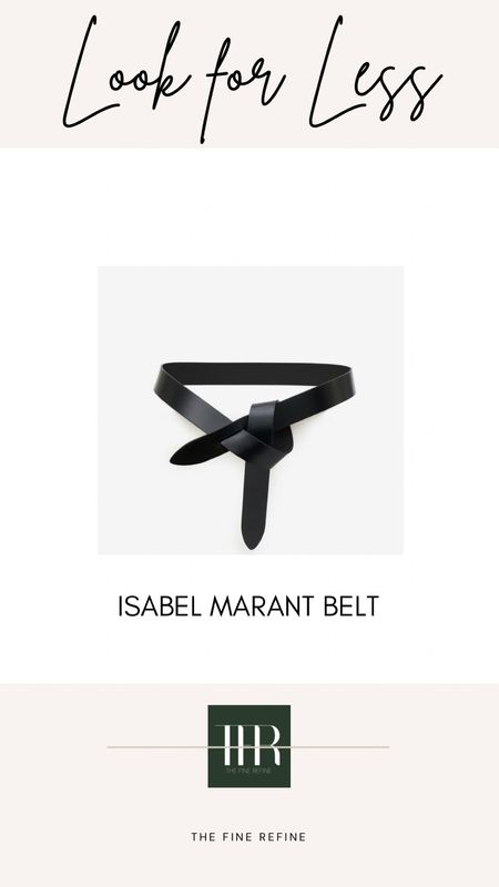 Get the Look for Less, if the Isabel Marant leather knot belt isn’t in your budget, check out these fabulous dupes !

#LTKstyletip #LTKunder50 #LTKFind