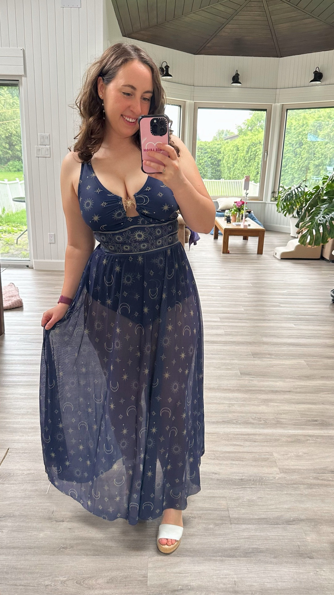 If you love romantasy books, I think you will love this swimsuit + sarong combo! With an adorable moons + stars print straight out of my favourite fantasy and a swishy mesh skirt I felt SOOOO cute in this! I’ll be wearing this to the beach constantly this summer and packing on all vacations for the foreseeable future! I’m wearing a US Medium for reference ✨🌙 ✨ #booktok #romantasy #swimsuit #bloomchic #affordableswimwear @Bloomchic

#LTKsummer #LTKswimwear #LTKcanada