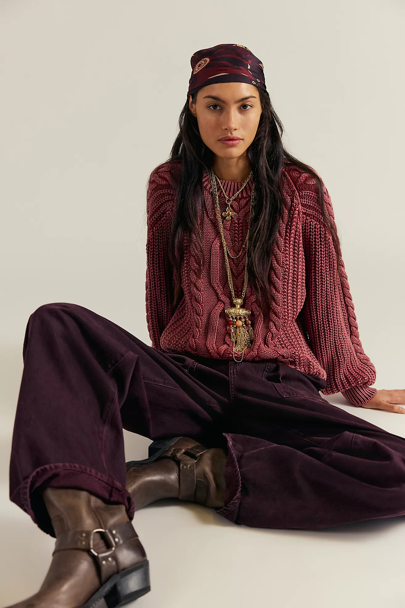 Frankie Cable Knit Sweater | Free People (Global - UK&FR Excluded)