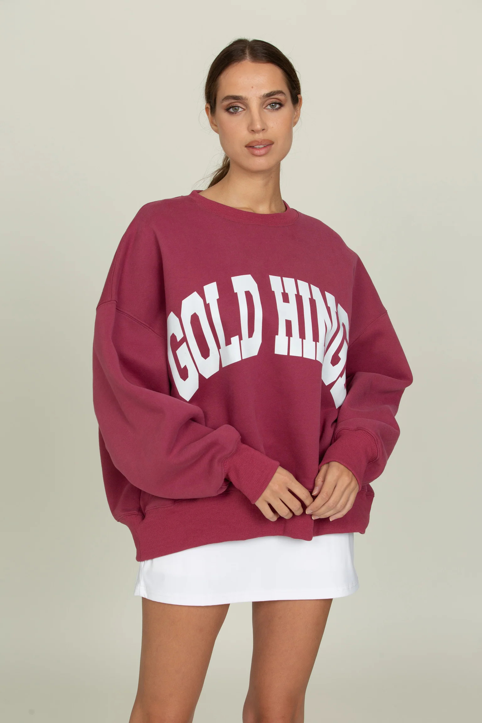 Pale Mulberry GH Wide Arm Sweatshirt | Gold Hinge