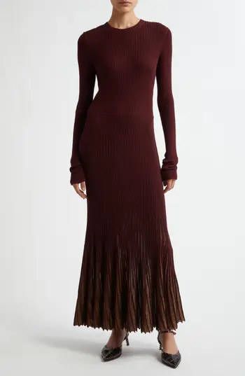 Ulla Johnson Mila Long Sleeve Sweater Dress in Amaranthus at Nordstrom Rack, Size Large | Nordstrom Rack