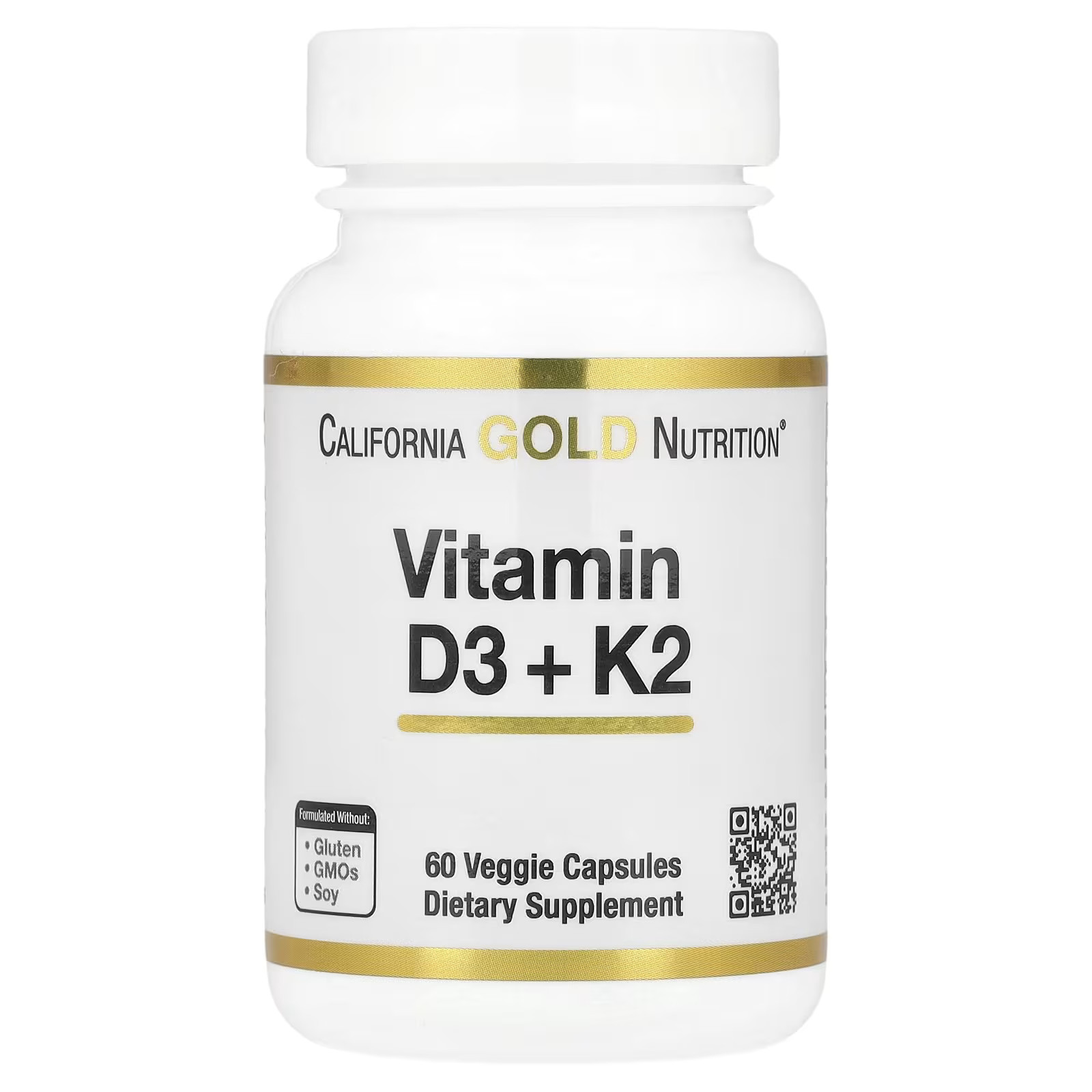 Vitamin D3 + K2, 60 Veggie Capsules | iHerb