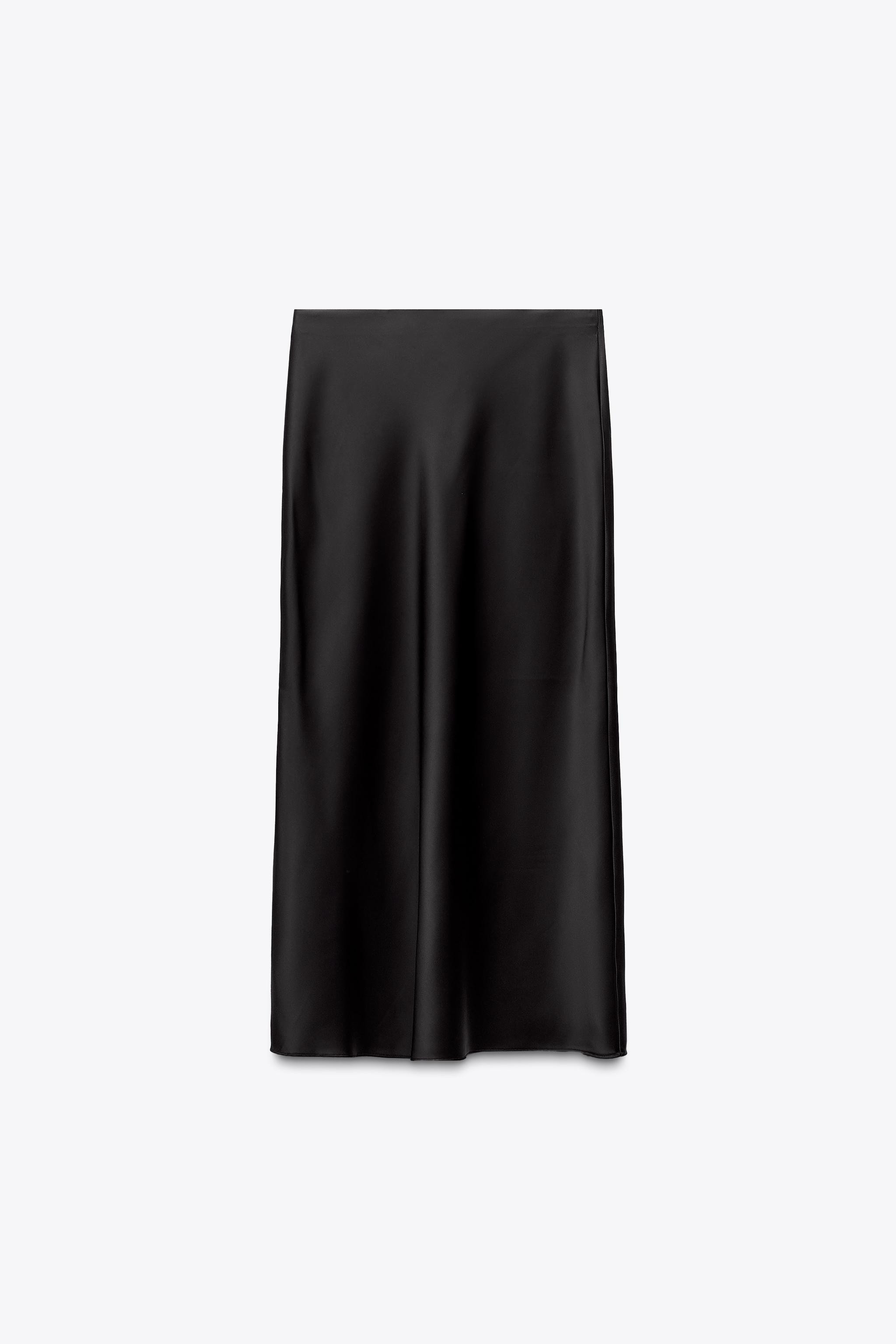 SATIN MIDI SKIRT | Zara US