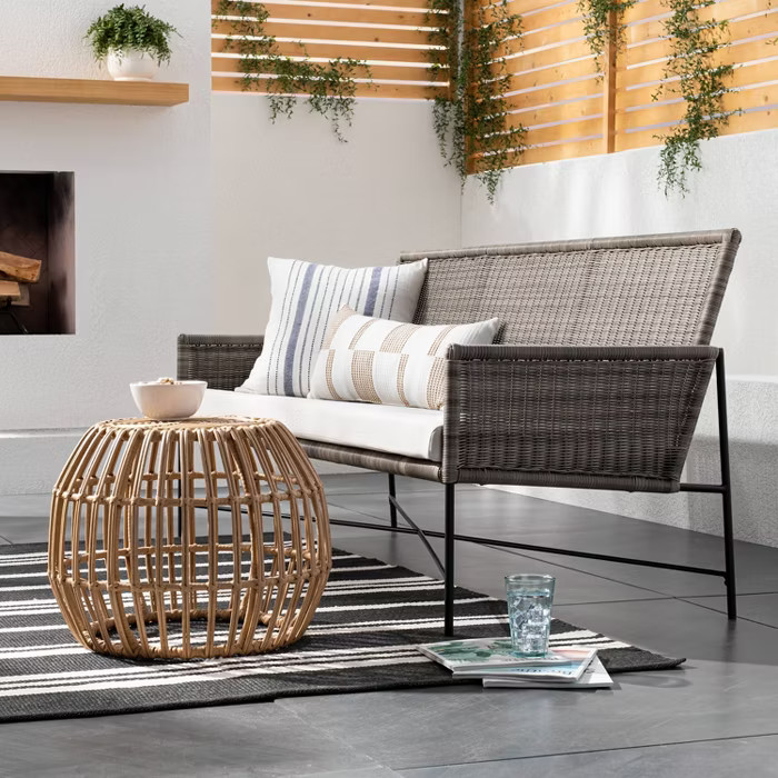 Outdoor Rug Black Stripe - Threshold™ Designed with Studio McGee | Target