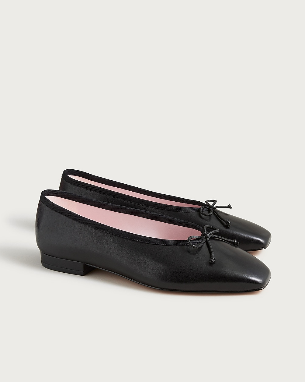 Sophie square-toe ballet flats in leather | J. Crew US