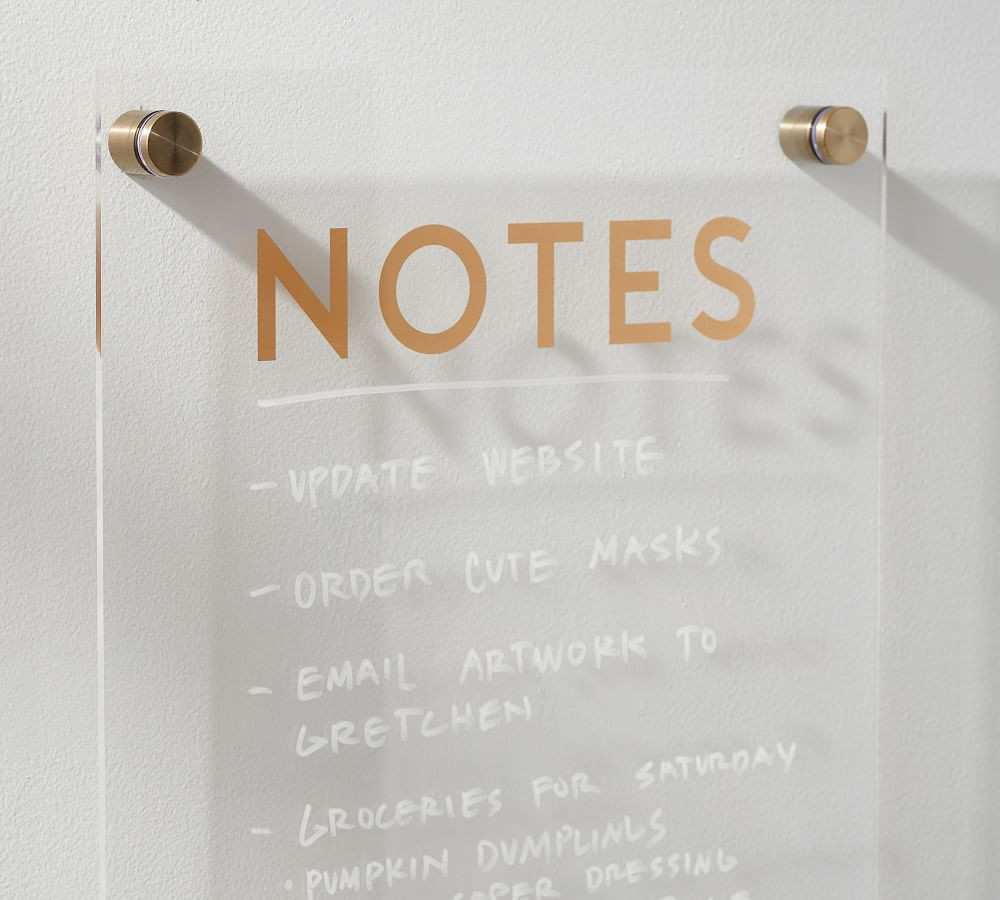 Acrylic Notes Board | Pottery Barn (US)