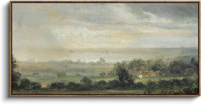 InSimSea Extra Large Framed Vintage Wall Art, Living Room Country Farmhouse Decor, Wild Field und... | Amazon (US)