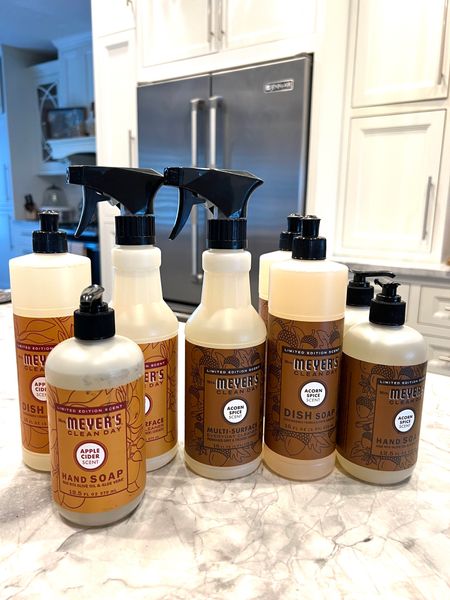 Meyers cleaning products
New FALL scents🍂🍁

Just arrived

Apple spice
Acorns
Dish soap
Hand soap
Counter spray 

Makes your house smell so good!


#LTKunder50 #LTKSeasonal #LTKhome