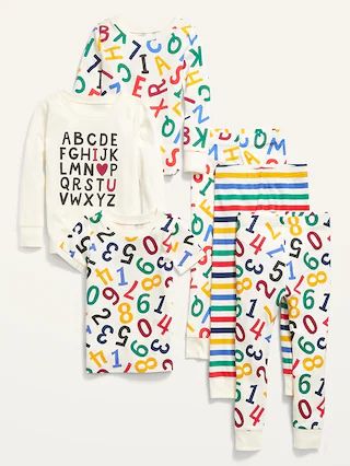 Unisex 6-Piece Pajama Set for Toddler &#x26; Baby | Old Navy (US)
