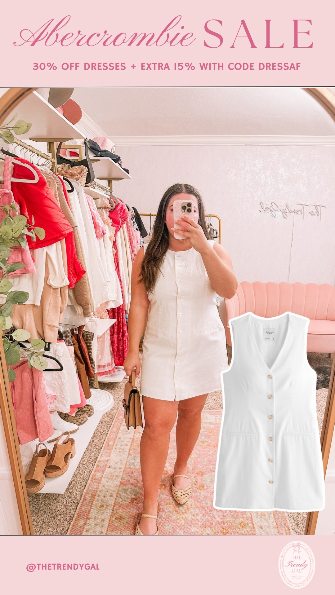 The cutest spring dress! 30% off spring dresses + and extra 15% off when you use code DRESSAF! Wearing size L petite 

#LTKPetite #LTKStyleTip