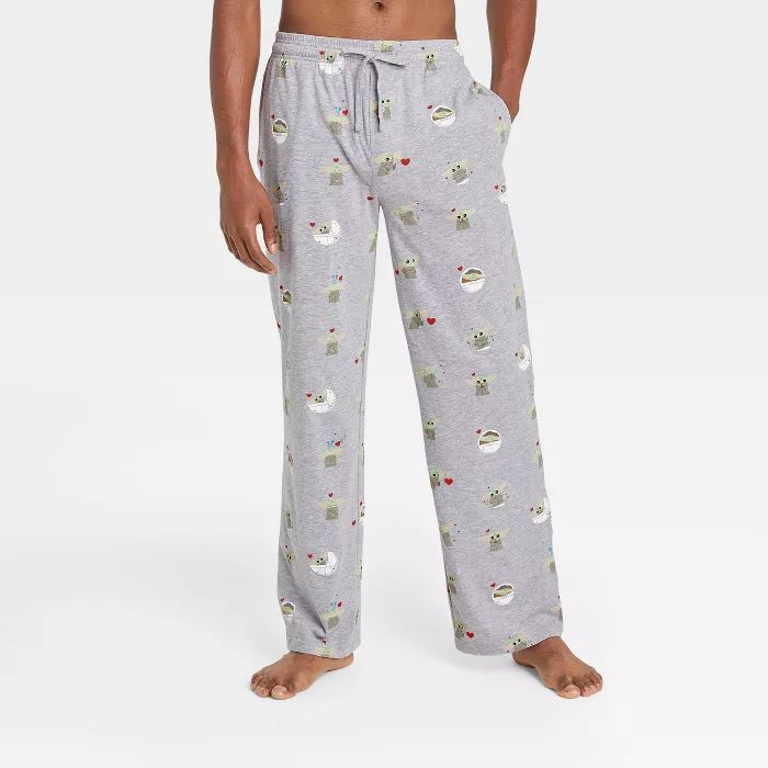 Men's Star Wars The Child Lounge Pajama Pants - Heather Gray | Target