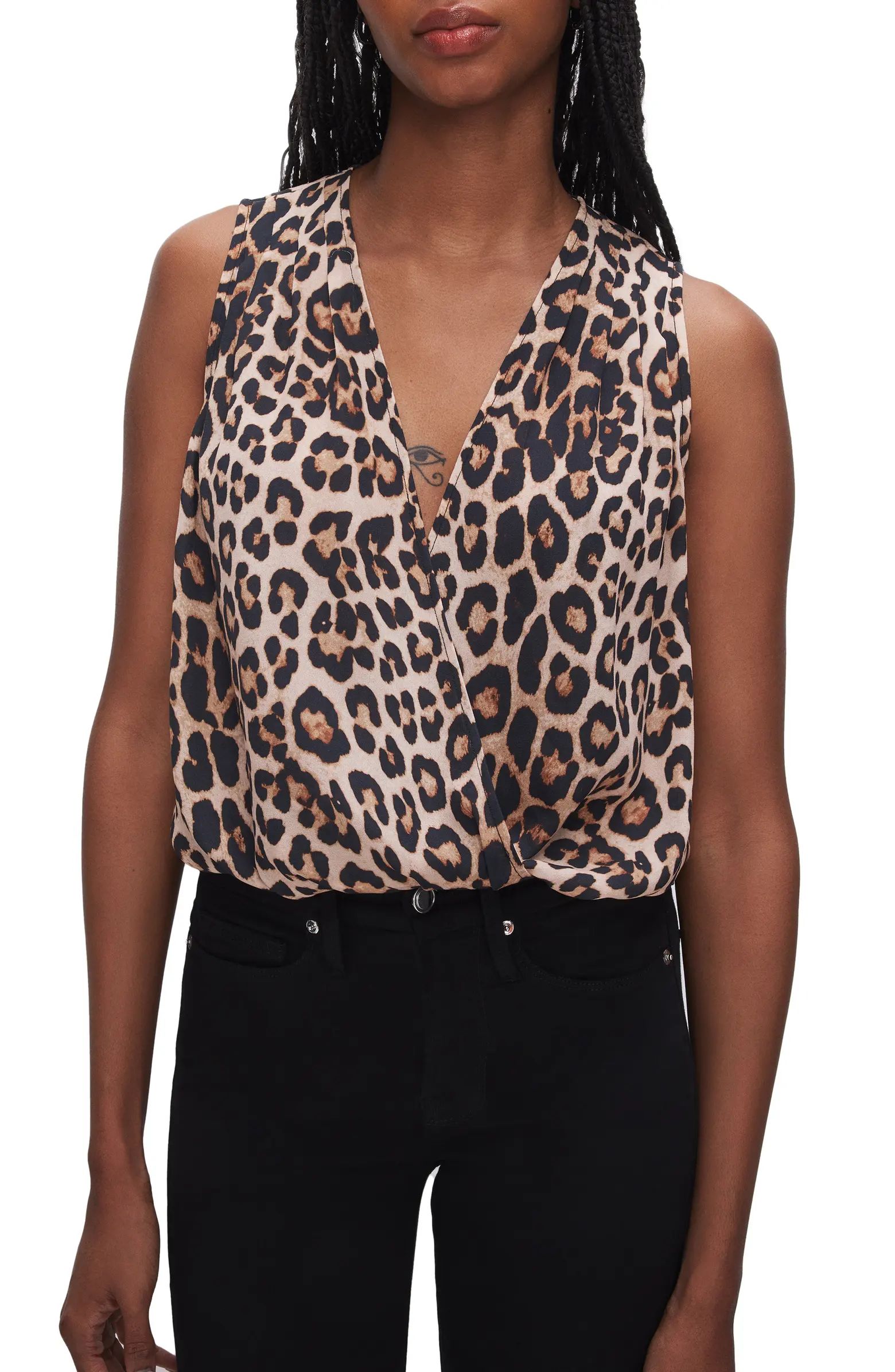 Georgette Wrap Front Bodysuit | Nordstrom Rack