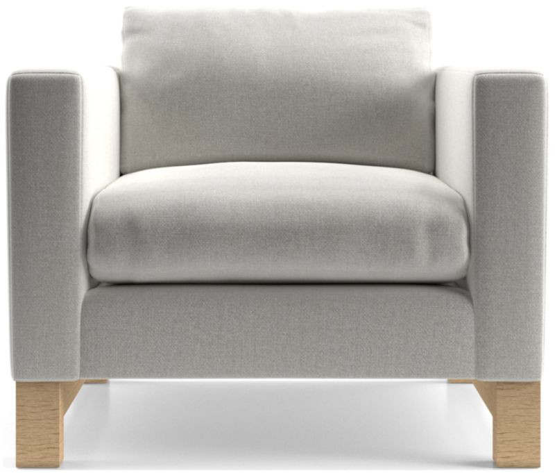 Pacific Chair with Wood Legs + Reviews | Crate & Barrel | Crate & Barrel