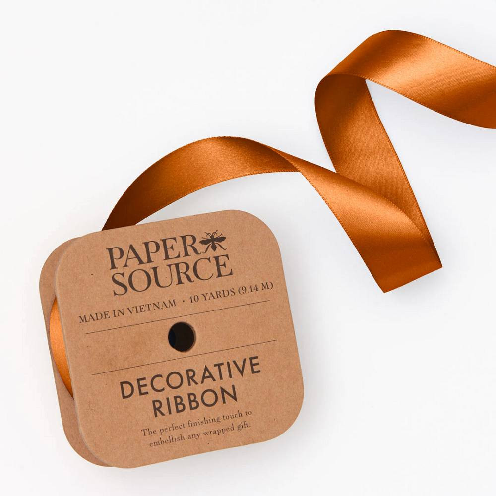 Copper Satin Ribbon | Paper Source | Paper Source