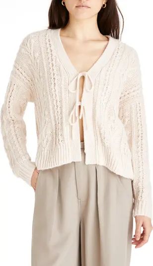 Cable Tie Front Cardigan Sweater | Nordstrom