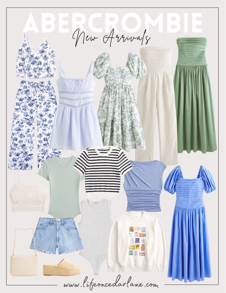 Abercrombie New Arrivals - loving these finds for spring! Refresh your wardrobe with these pretty dresses, tops, and pajama sets! 

#LTKSeasonal #LTKstyletip #LTKfindsunder100